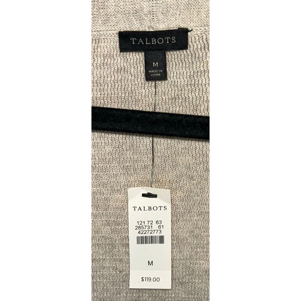 Talbots gray cardigan size medium - Picture 3 of 3